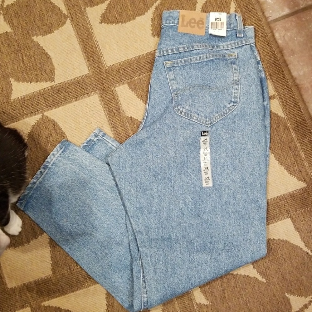 Vnt 80's Lee high waist jeans nwt  14